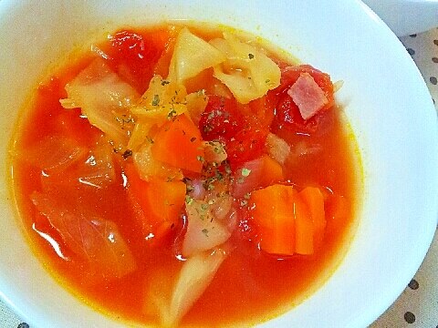 春野菜のトマトスープ♪